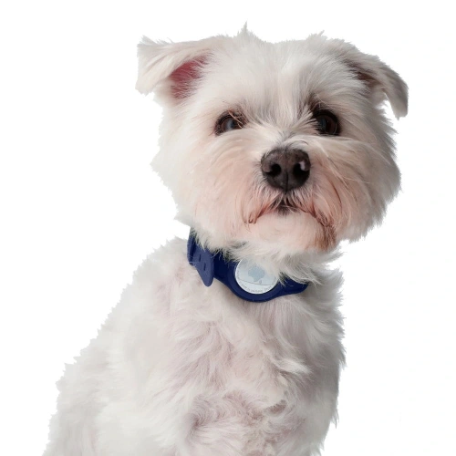 Etui Bizon Case Locator Pets do Apple AirTag granatowe