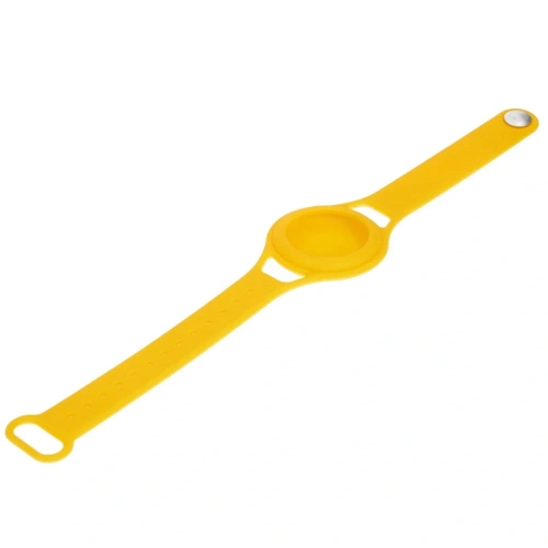 Etui Bizon Case Locator Child do Apple AirTag żółte