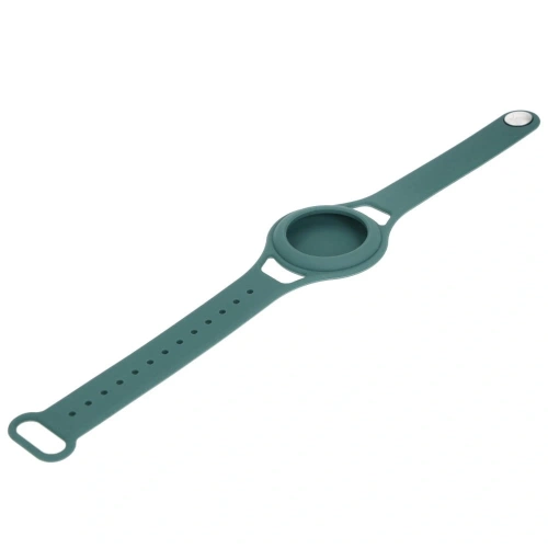 Etui Bizon Case Locator Child do Apple AirTag zielone