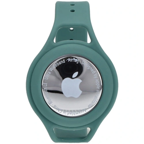 Etui Bizon Case Locator Child do Apple AirTag zielone