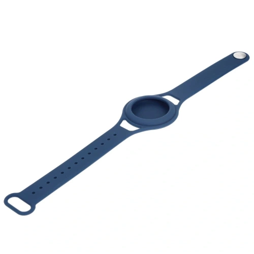 Etui Bizon Case Locator Child do Apple AirTag niebieskie