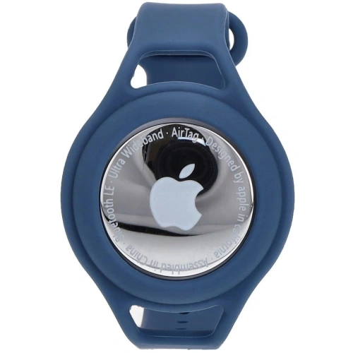 Etui Bizon Case Locator Child do Apple AirTag niebieskie