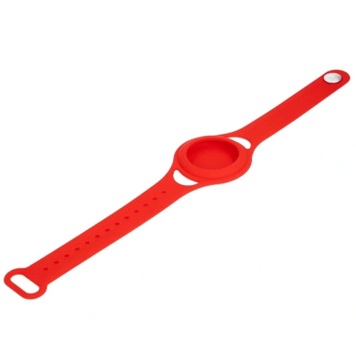 Etui Bizon Case Locator Child do Apple AirTag czerwone