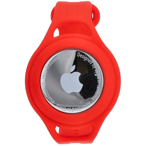 Etui Bizon Case Locator Child do Apple AirTag czerwone