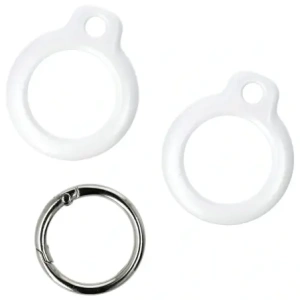 Wholesale Bizon Case Locator Keychain Apple AirTag white - BIZ27 - {ean13} - Hurt
