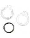 Wholesale Bizon Case Locator Keychain Apple AirTag clear - BIZ28 - {ean13} - Hurt