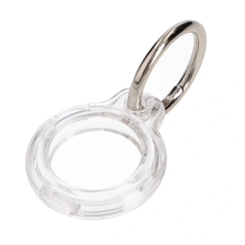 Etui Bizon Case Locator Keychain do Apple AirTag przezroczyste