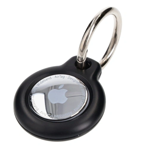 Etui Bizon Case Locator Keychain do Apple AirTag czarne