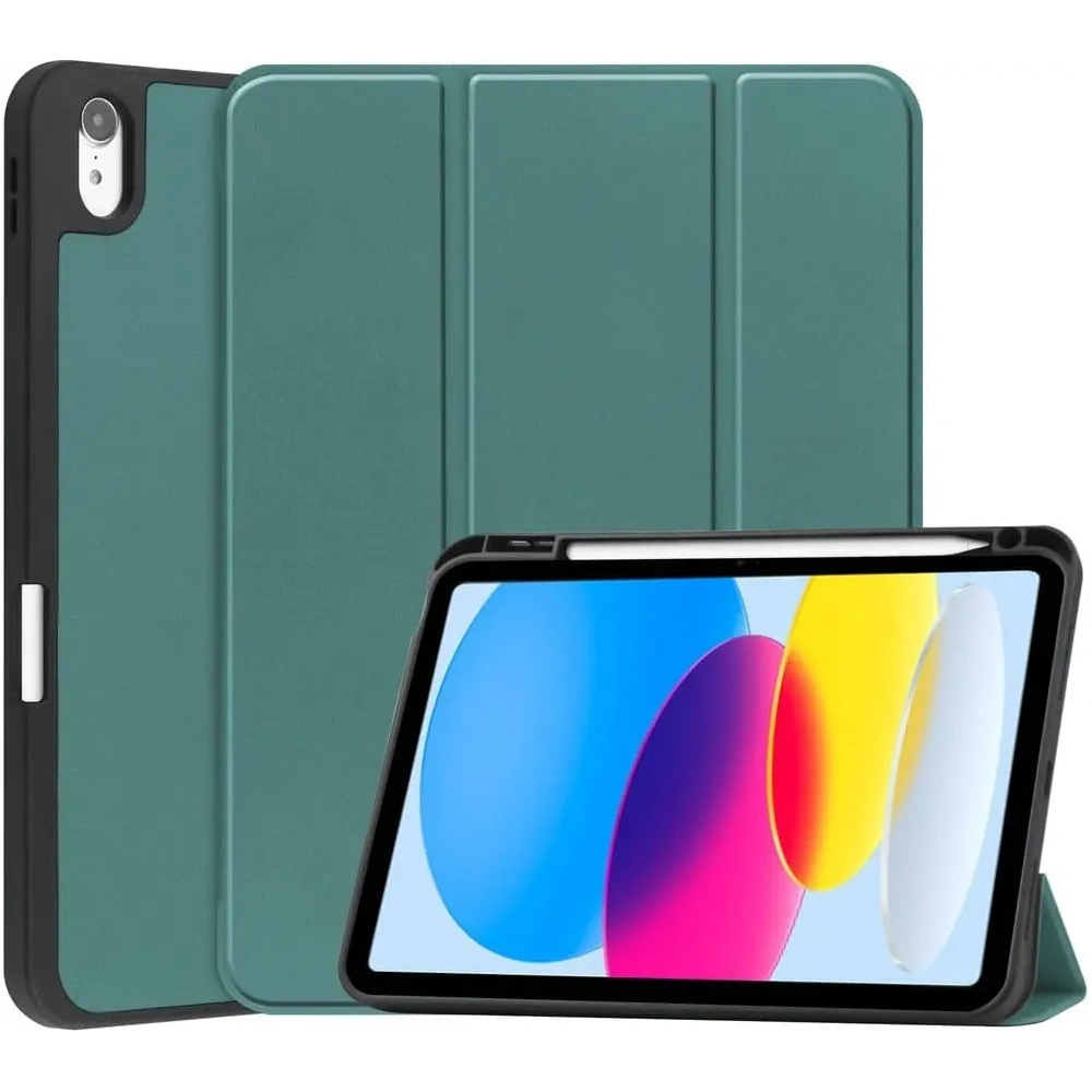 Hurtownia GSM - Etui Bizon Case Tab Lizard do Apple iPad 10 10.9 2022 tmavě zelené - BIZ32 - {ean13} - Hurt