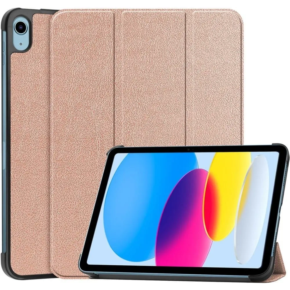 Hurtownia GSM - Etui Bizon Case Tab Croc do Apple iPad 10 10.9 2022 różowozłote - BIZ34 - {ean13} - Hurt