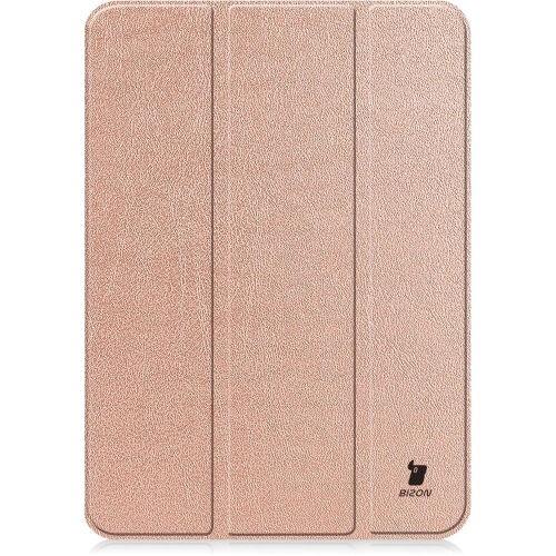 Etui Bizon Case Tab Croc do Apple iPad 10 10.9 2022 różowozłote