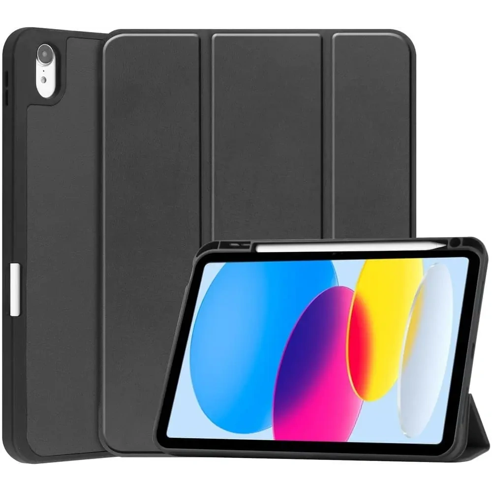 Hurtownia GSM - Etui Bizon Case Tab Lizard do Apple iPad 10 10.9 2022 černé - BIZ35 - {ean13} - Hurt