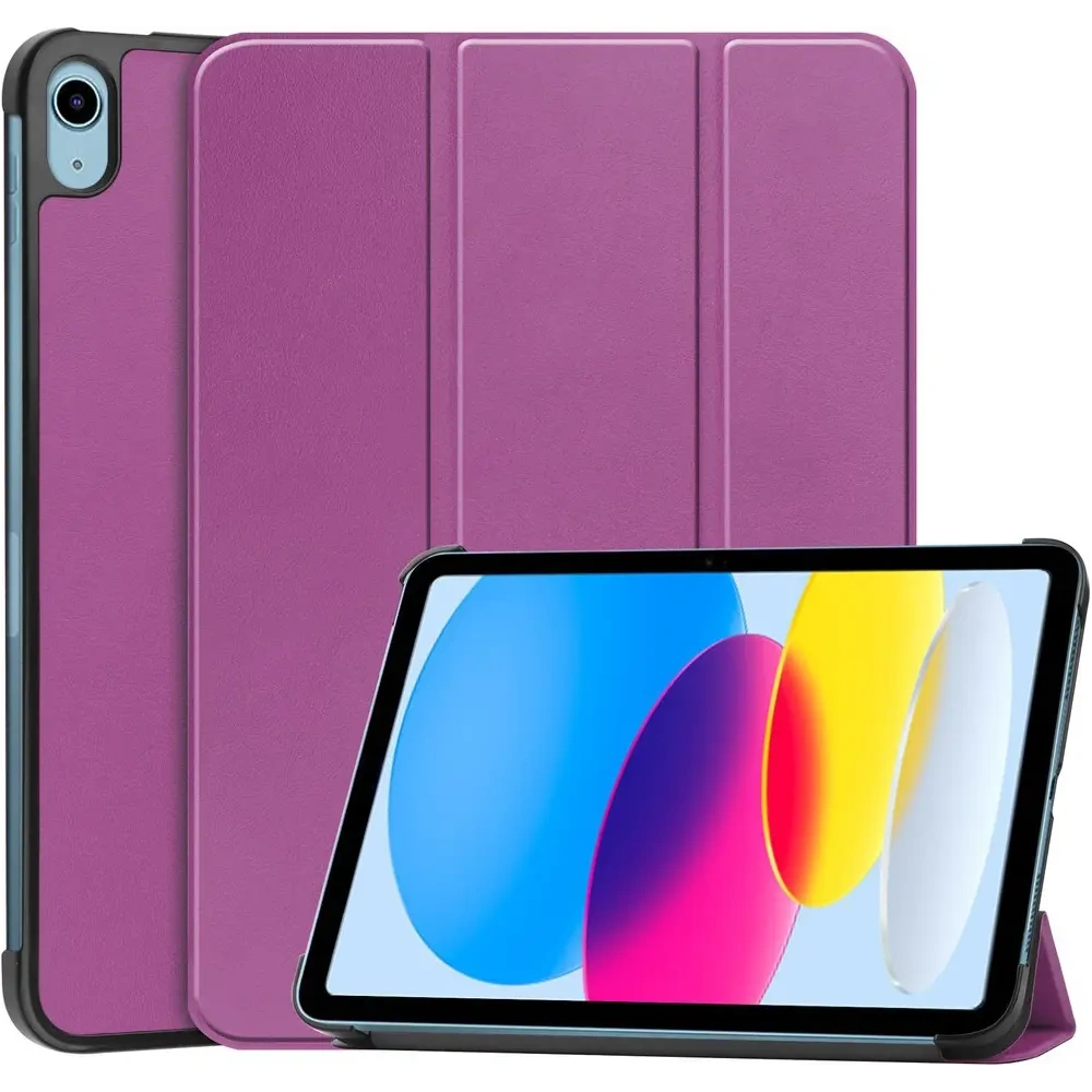 Hurtownia GSM - Etui Bizon Case Tab Croc do Apple iPad 10 10.9 2022 tmavě fialové - BIZ36 - {ean13} - Hurt