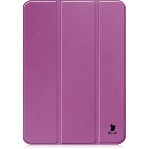 Etui Bizon Case Tab Croc do Apple iPad 10 10.9 2022 ciemnofioletowe