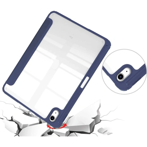 Etui Bizon Case Tab Clear Matt do Apple iPad 10 10.9 2022 granatowe