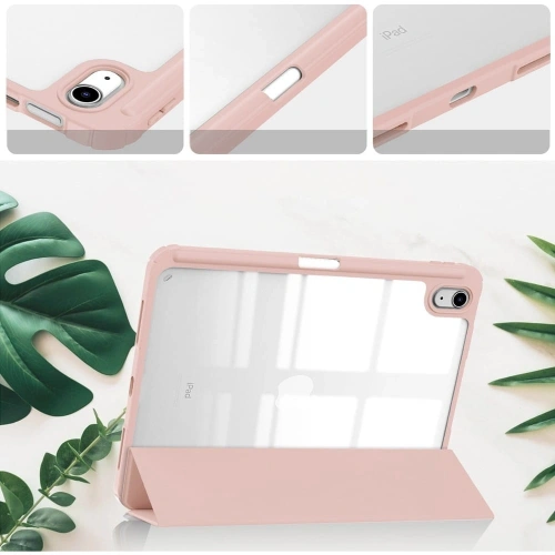 Etui Bizon Case Tab Clear Matt do Apple iPad 10 10.9 2022 różowozłote