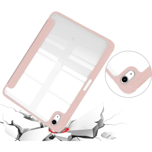 Etui Bizon Case Tab Clear Matt do Apple iPad 10 10.9 2022 różowozłote