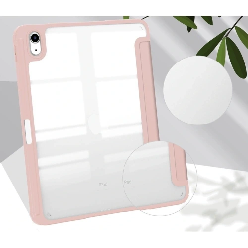 Etui Bizon Case Tab Clear Matt do Apple iPad 10 10.9 2022 różowozłote