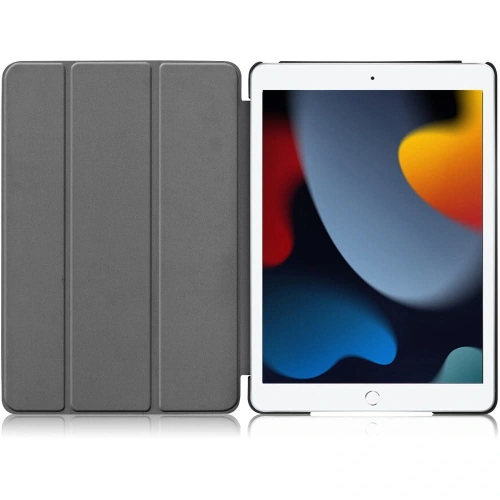 Etui Bizon Case Tab Croc do Apple iPad 9/8/7 10.2 2021/2020/2019 różowozłote