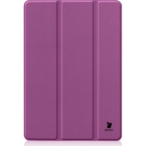 Etui Bizon Case Tab Croc do Apple iPad 9/8/7 10.2 2021/2020/2019 ciemnofioletowe
