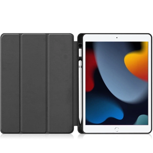 Etui Bizon Case Tab Lizard do Apple iPad 9/8/7 10.2 2021/2020/2019 błękitne