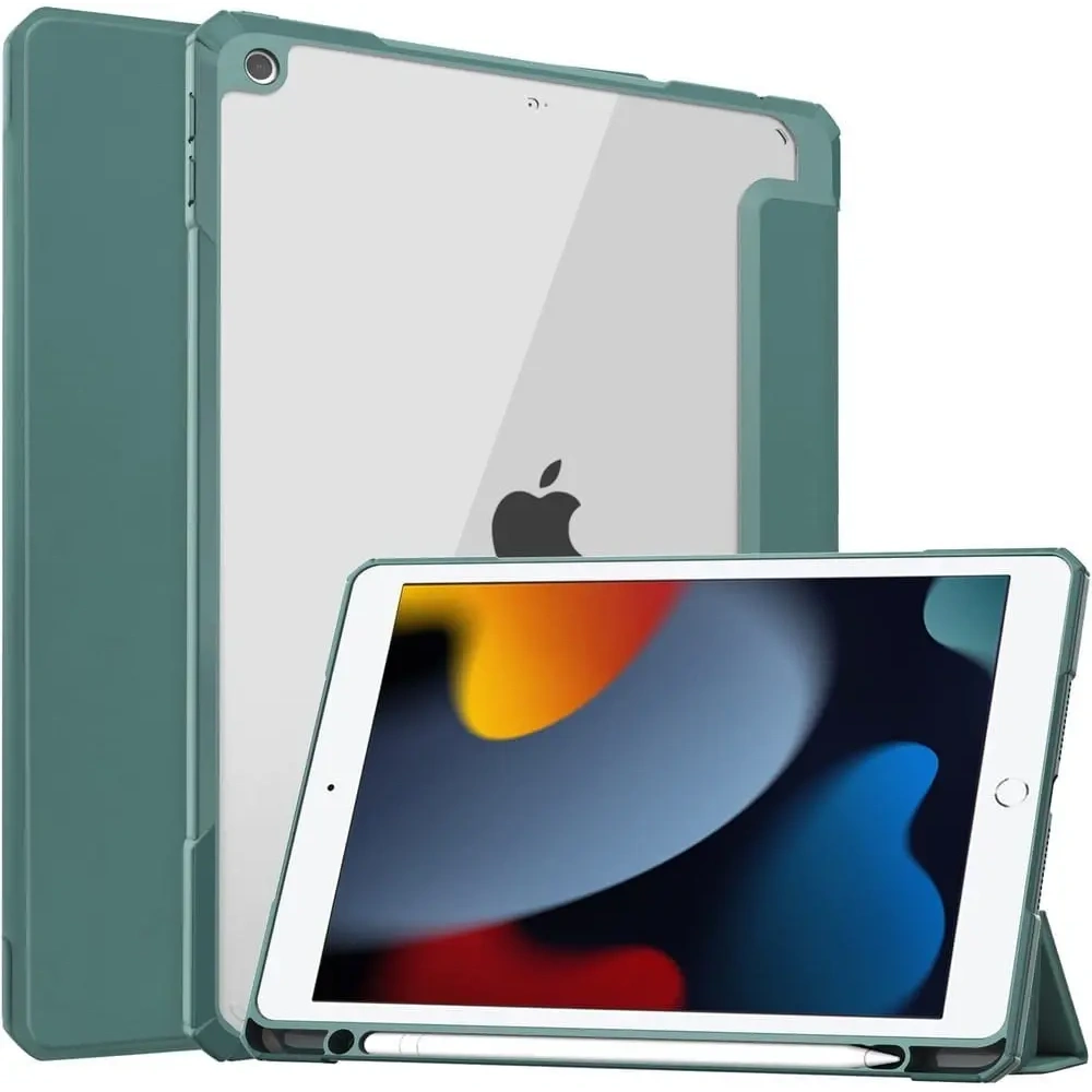 Hurtownia GSM - Bizon Case Tab Clear Matt Apple iPad 9/8/7 10.2 2021/2020/2019 dunkelgrün - BIZ49 - {ean13} - Hurt