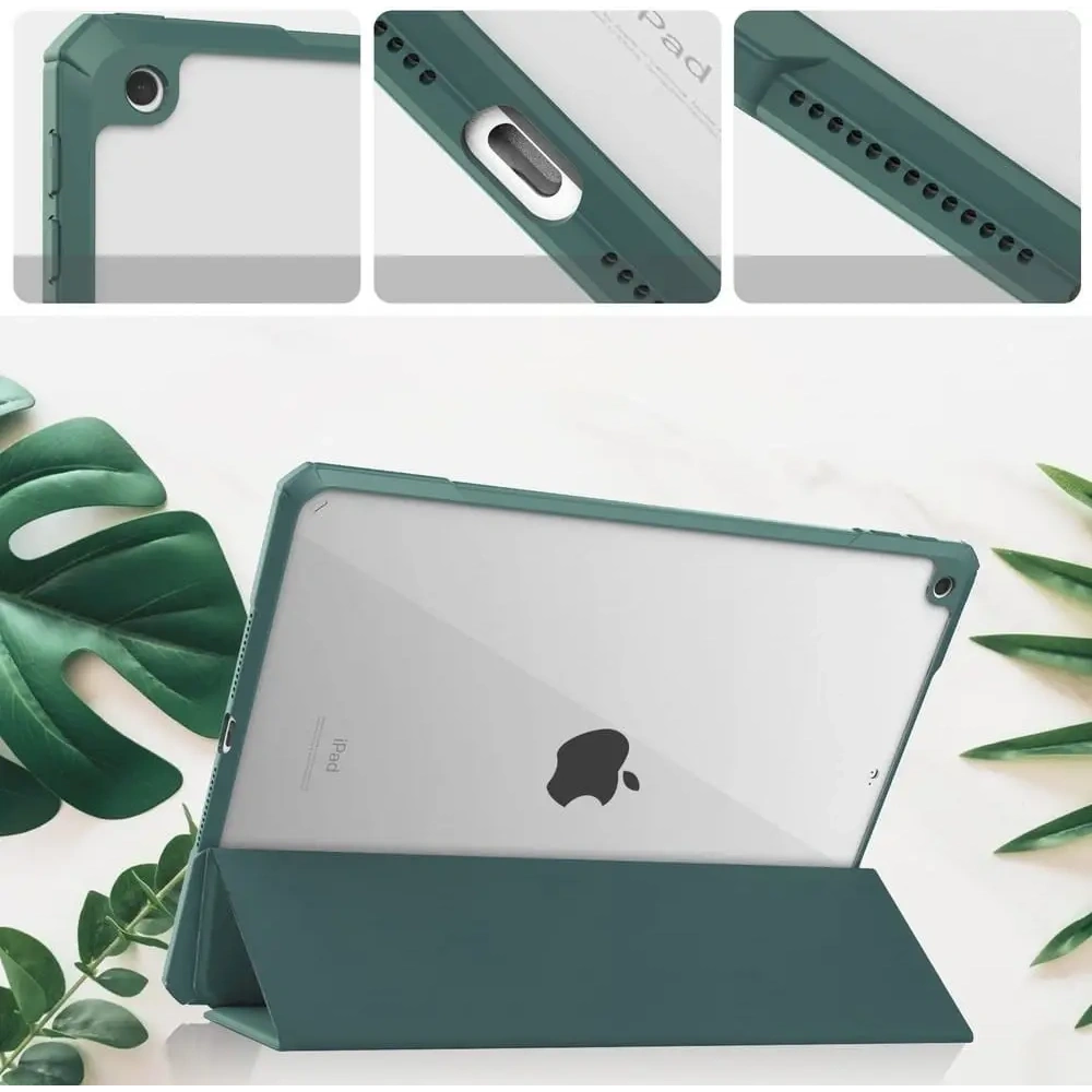 Hurtownia GSM - Bizon Case Tab Clear Matt Apple iPad 9/8/7 10.2 2021/2020/2019 dunkelgrün - BIZ49 - {ean13} - Hurt