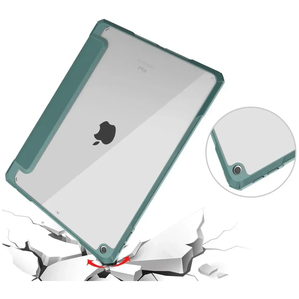 Hurtownia GSM - Bizon Case Tab Clear Matt Apple iPad 9/8/7 10.2 2021/2020/2019 dunkelgrün - BIZ49 - {ean13} - Hurt