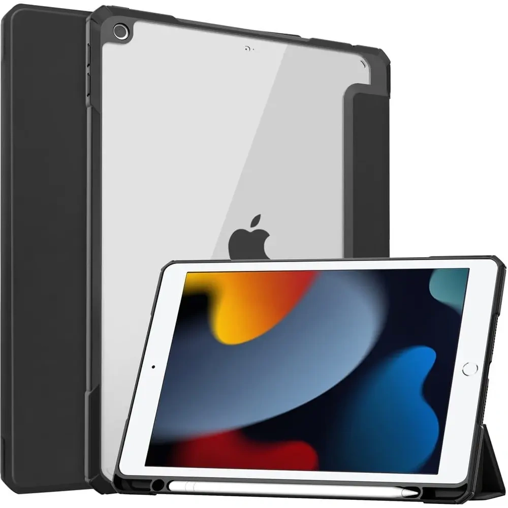 Hurtownia GSM - Caz Bizon Tab Clear Matt Apple iPad 9/8/7 10.2 2021/2020/2019 negru - BIZ51 - {ean13} - Hurt