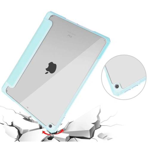 Etui Bizon Case Tab Clear Matt do Apple iPad 9/8/7 10.2 2021/2020/2019 błękitne