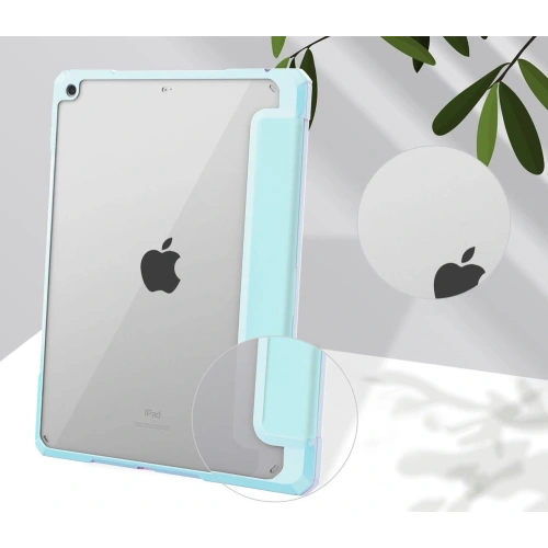 Etui Bizon Case Tab Clear Matt do Apple iPad 9/8/7 10.2 2021/2020/2019 błękitne