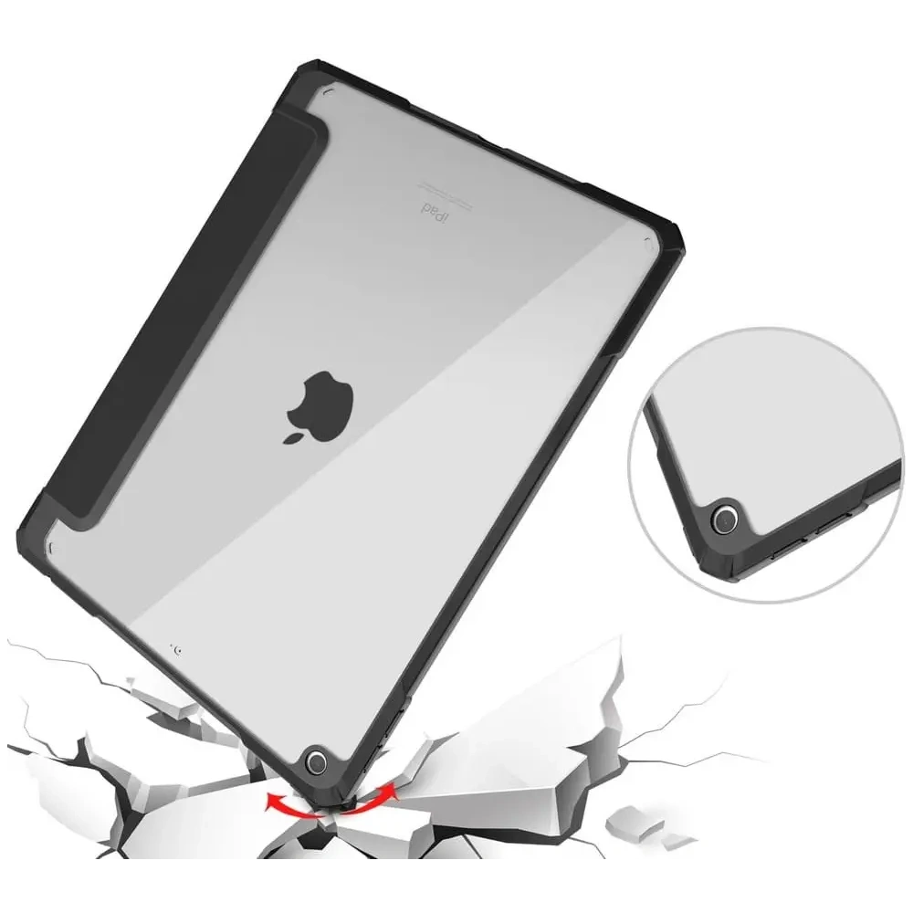 Hurtownia GSM - Caz Bizon Tab Clear Matt Apple iPad 9/8/7 10.2 2021/2020/2019 negru - BIZ51 - {ean13} - Hurt