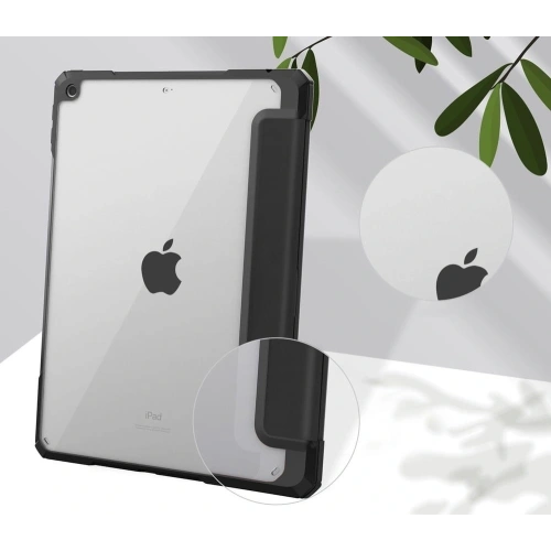 Etui Bizon Case Tab Clear Matt do Apple iPad 9/8/7 10.2 2021/2020/2019 czarne