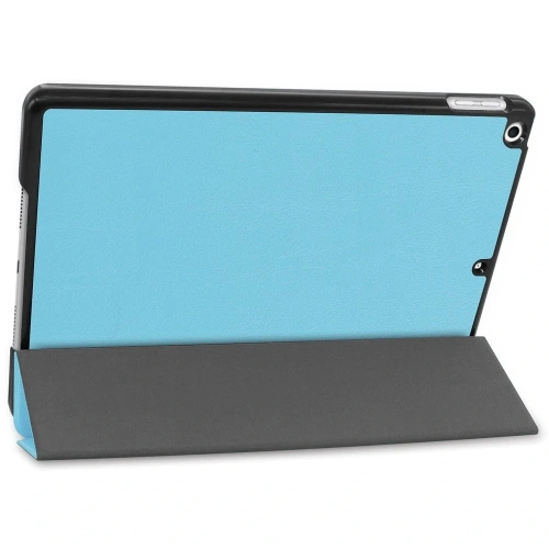 Etui Bizon Case Tab Croc do Apple iPad 9/8/7 10.2 2021/2020/2019 błękitne