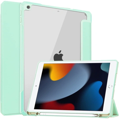 Etui Bizon Case Tab Clear Matt do Apple iPad 9/8/7 10.2 2021/2020/2019 miętowe
