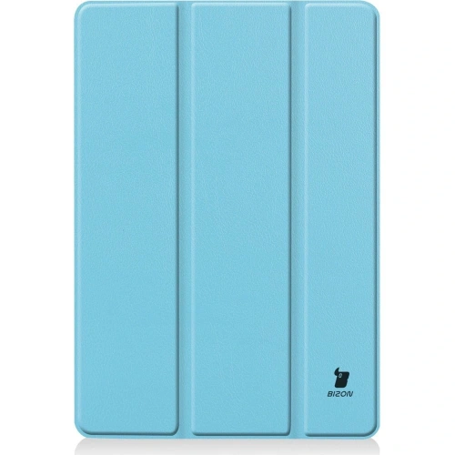 Etui Bizon Case Tab Croc do Apple iPad 9/8/7 10.2 2021/2020/2019 błękitne