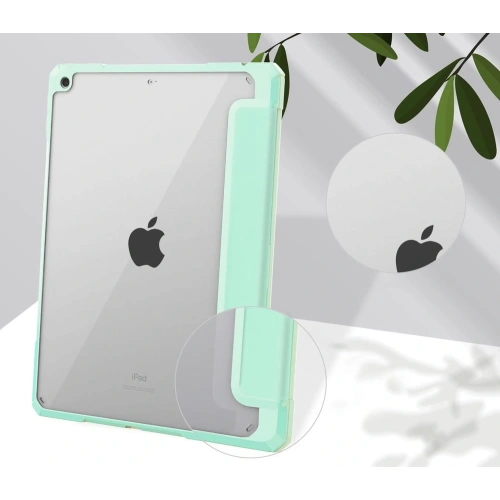 Etui Bizon Case Tab Clear Matt do Apple iPad 9/8/7 10.2 2021/2020/2019 miętowe