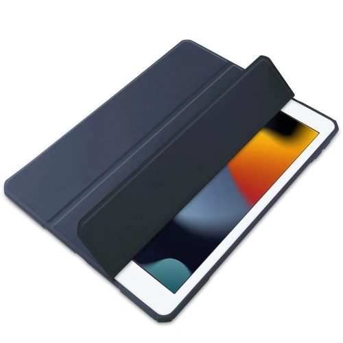 Etui Bizon Case Tab Clear Matt do Apple iPad 9/8/7 10.2 2021/2020/2019 granatowe