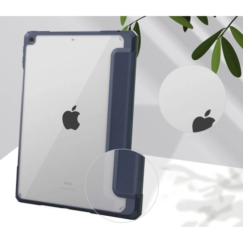 Etui Bizon Case Tab Clear Matt do Apple iPad 9/8/7 10.2 2021/2020/2019 granatowe