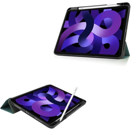 Etui Bizon Case Tab Lizard do Apple iPad Air 5 / Air 4 ciemnozielone