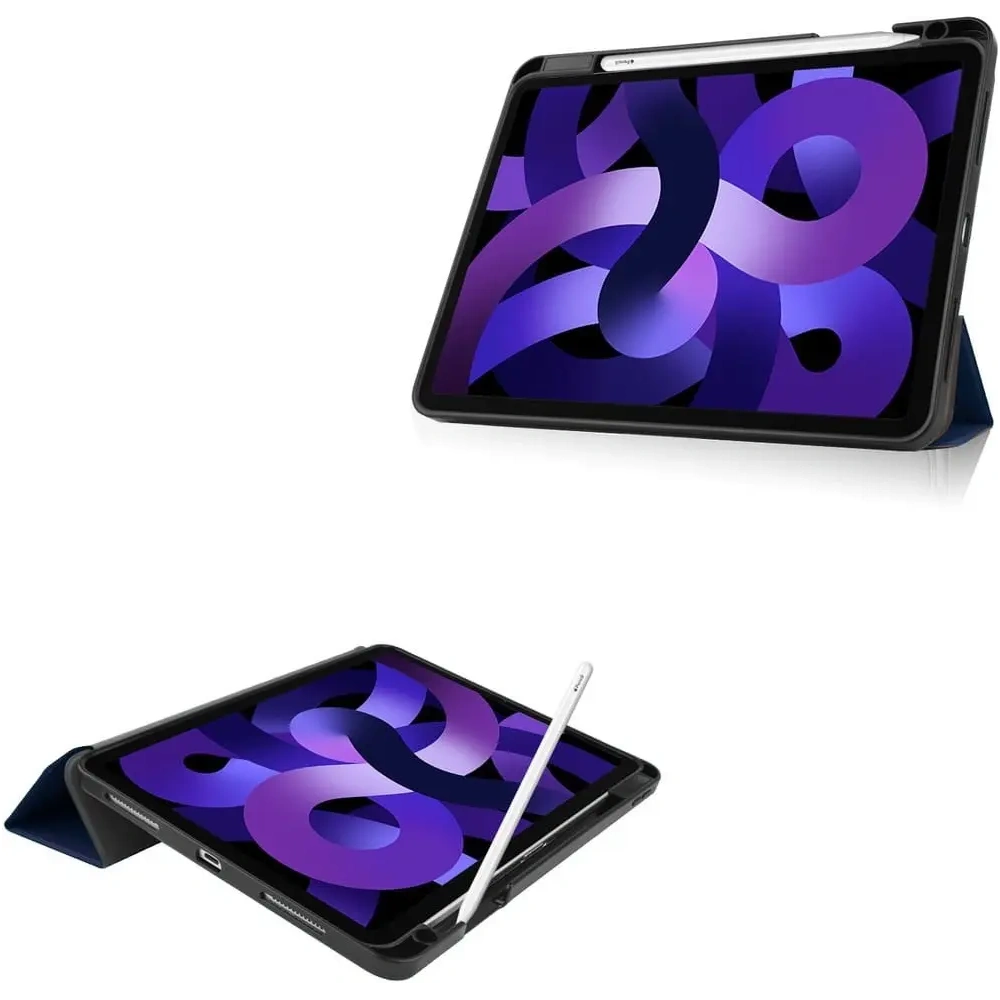 Hurtownia GSM - Etui Bizon Case Tab Lizard do Apple iPad Air 5 / Air 4 modré - BIZ58 - {ean13} - Hurt