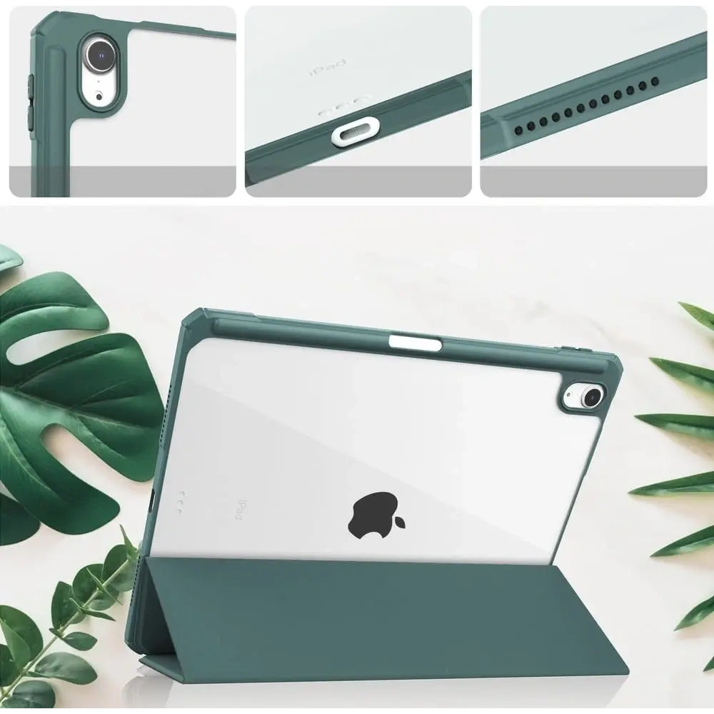 Hurtownia GSM - Bizon Case Tab Clear Matt Apple iPad Air 6 / Air 5 / Air 4 / iPad Pro 11 2018 sötétzöld - BIZ59 - {ean13} - Hurt