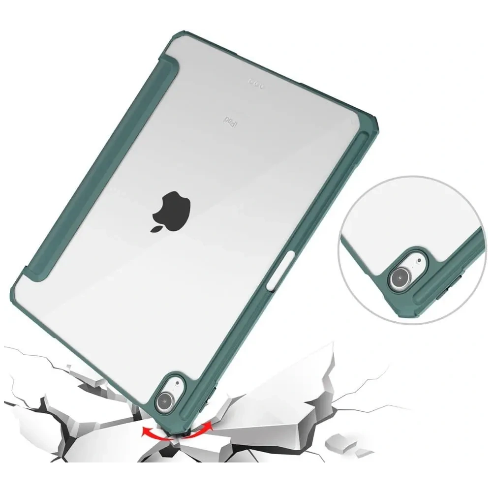 Hurtownia GSM - Bizon Case Tab Clear Matt Apple iPad Air 6 / Air 5 / Air 4 / iPad Pro 11 2018 verde închis - BIZ59 - {ean13} - Hurt