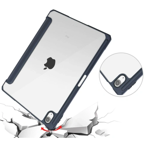 Etui Bizon Case Tab Clear Matt do Apple iPad Air 6 / Air 5 / Air 4 / iPad Pro 11 2018 granatowe