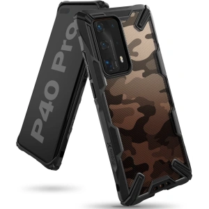 Etui Ringke Fusion-X Huawei P40 Pro Camo (Moro) Black