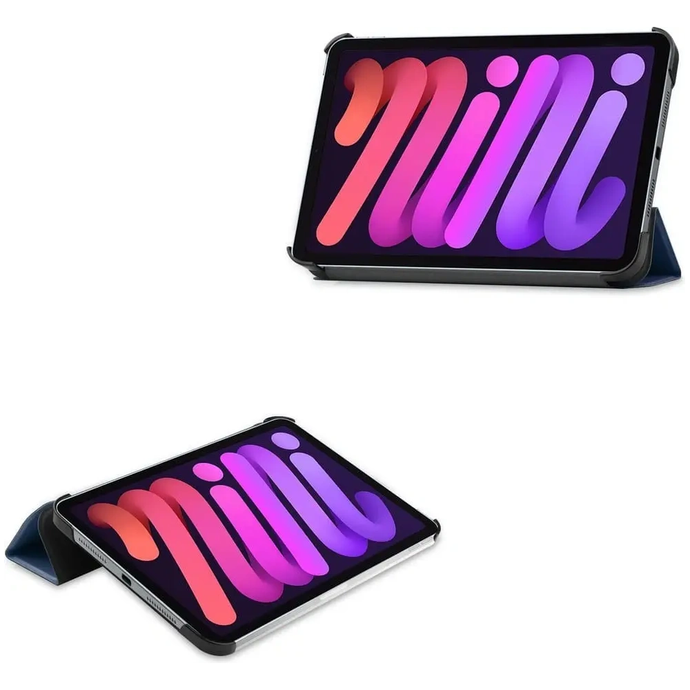 Wholesale Bizon Case Tab Croc Apple iPad Mini (A17 Pro) 2024 / iPad Mini 6 2021 navy blue - BIZ63 - {ean13} - Hurt
