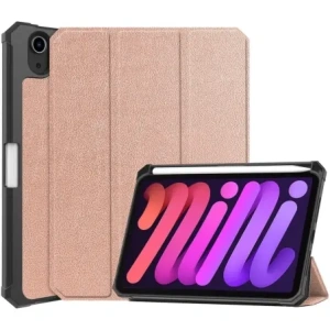 Hurtownia GSM - Bizon Case Tab Lizard Apple iPad Mini (A17 Pro) 2024 / iPad Mini 6 2021 rózsaarany - BIZ64 - {ean13} - Hurt