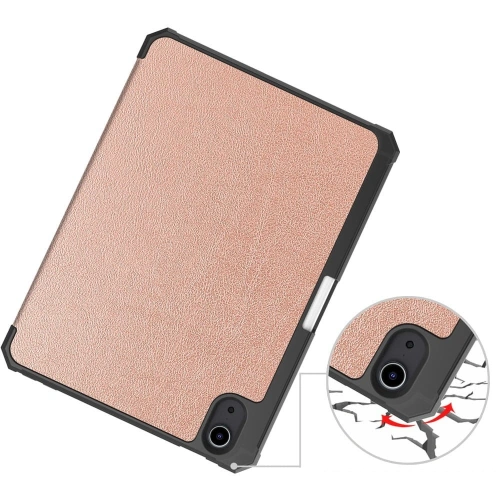Etui Bizon Case Tab Lizard do Apple iPad Mini (A17 Pro) 2024 / iPad Mini 6 2021 różowozłote