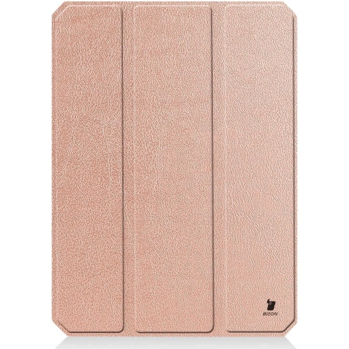 Etui Bizon Case Tab Lizard do Apple iPad Mini (A17 Pro) 2024 / iPad Mini 6 2021 różowozłote