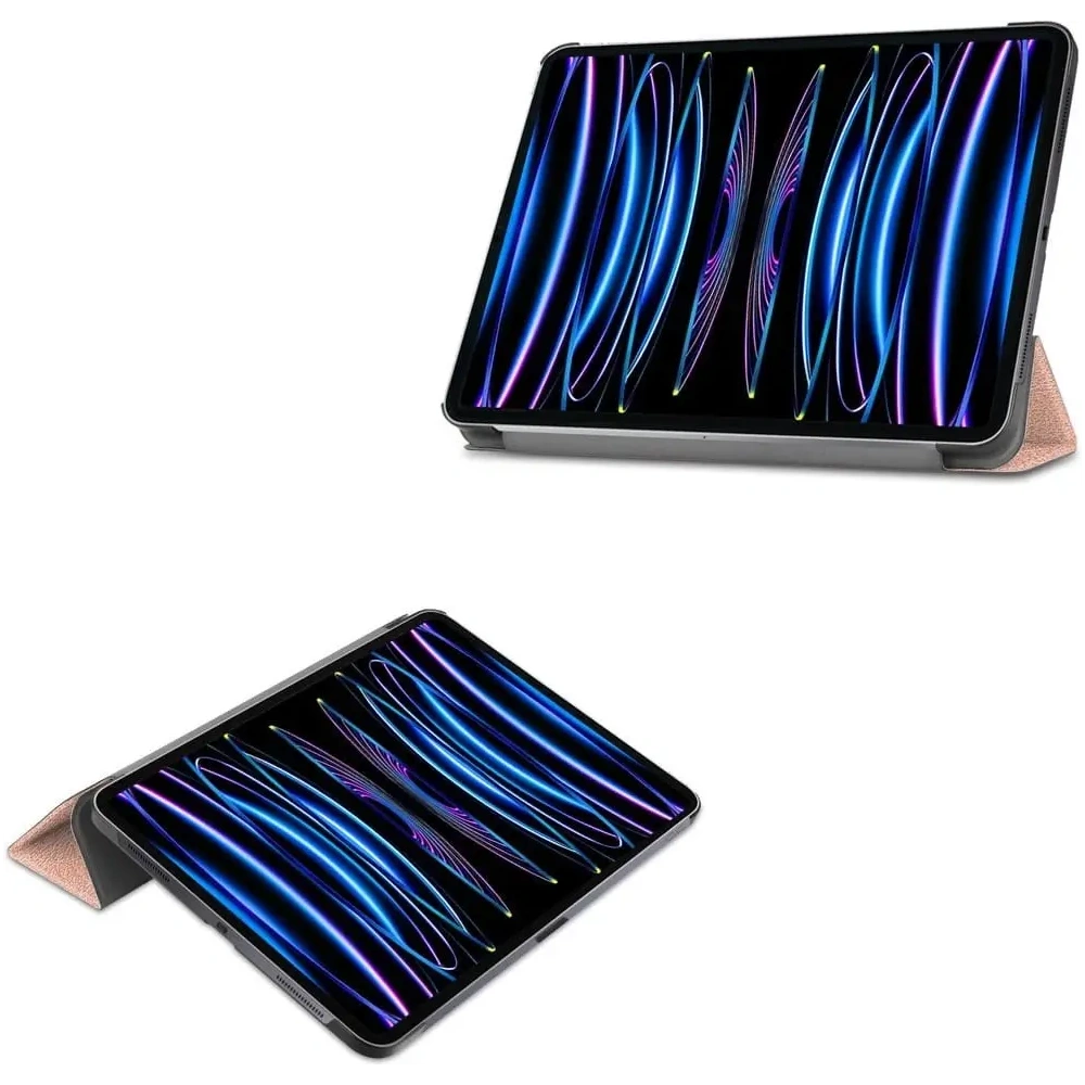 Hurtownia GSM - Etui Bizon Case Tab Croc do Apple iPad Pro 11 2022/2021/2020/2018 różowozłote - BIZ65 - {ean13} - Hurt